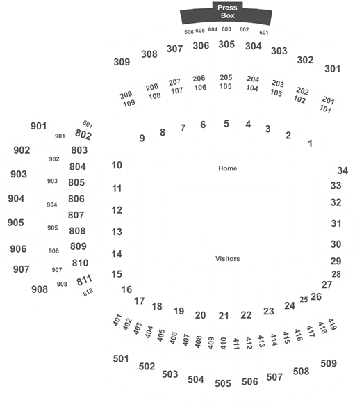 Alabama Crimson Tide Tickets - Rose Bowl Seating Chart U2 (525x595), Png Download