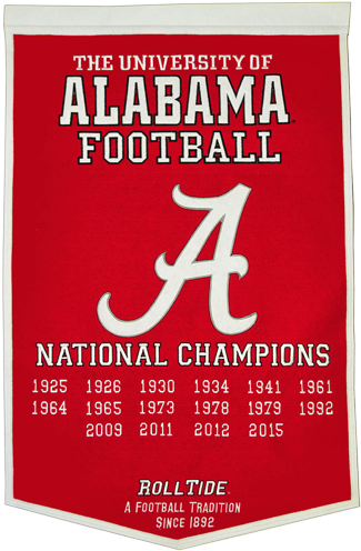 Alabama Crimson Tide Football Championship Dynasty - Ncaa Alabama Crimson Tide Dynasty Banner (500x500), Png Download