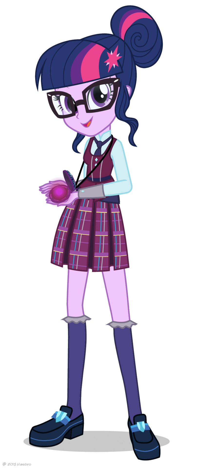 Friendship Games Crystal Prep Twilight Sparkle Artwork - Mlp Sunset Shimmer Crystal Prep (817x1922), Png Download
