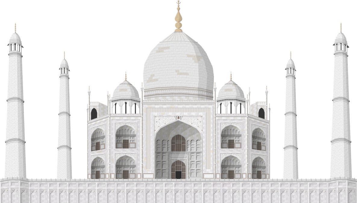 Taj Mahal Large - Taj Mahal Hd Png (1185x675), Png Download