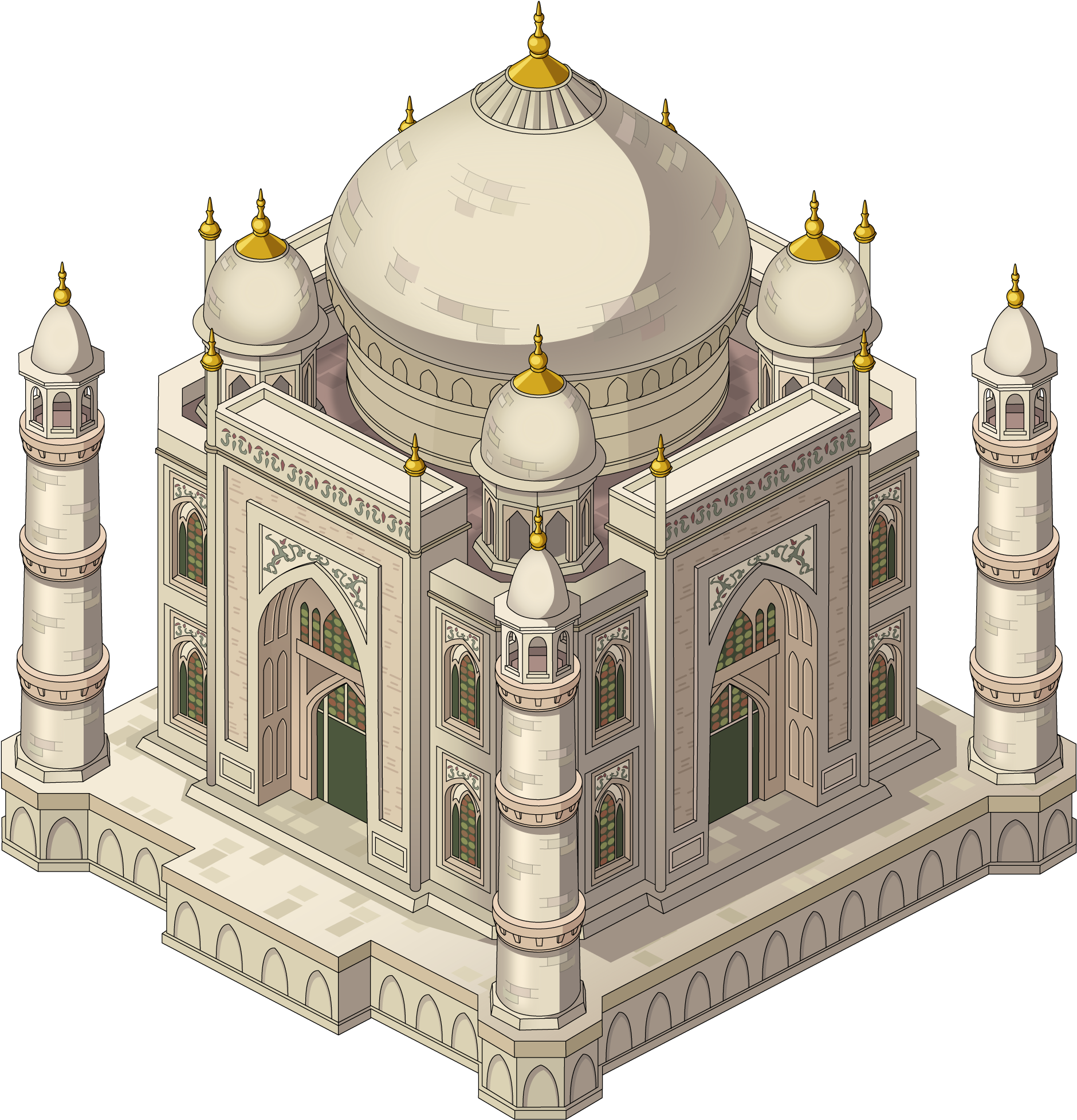 Fg Building Tajmahal - January 25 (2001x2000), Png Download