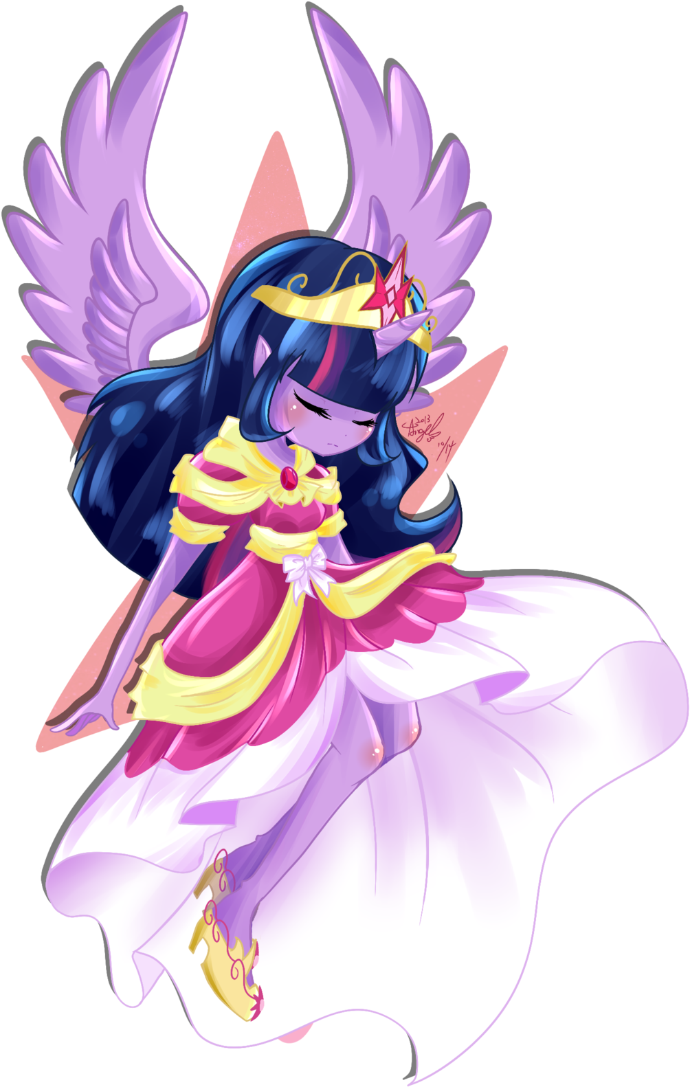 Princess Twilight Sparkle By Abc002310-d - Mlp Princess Twilight Human (1024x1617), Png Download