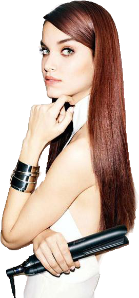 Ghd Platinum Adele Jones Hairdressing Barnsley - Hair Straightener Print Ad (370x585), Png Download