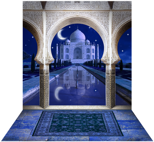 Taj Mahal Nighttime - Taj Mahal (500x500), Png Download