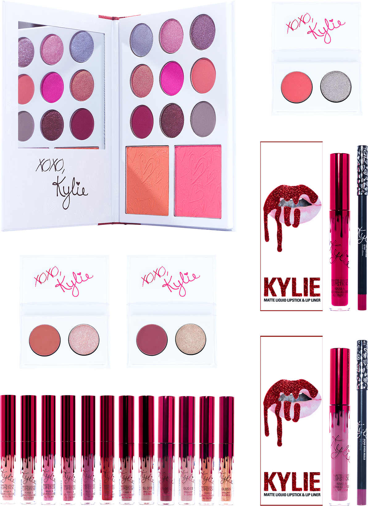 The Valentine's Collection Bundle Kylie Cosmetics℠ - Kylie Cosmetics Valentines Day Collection (1300x1710), Png Download