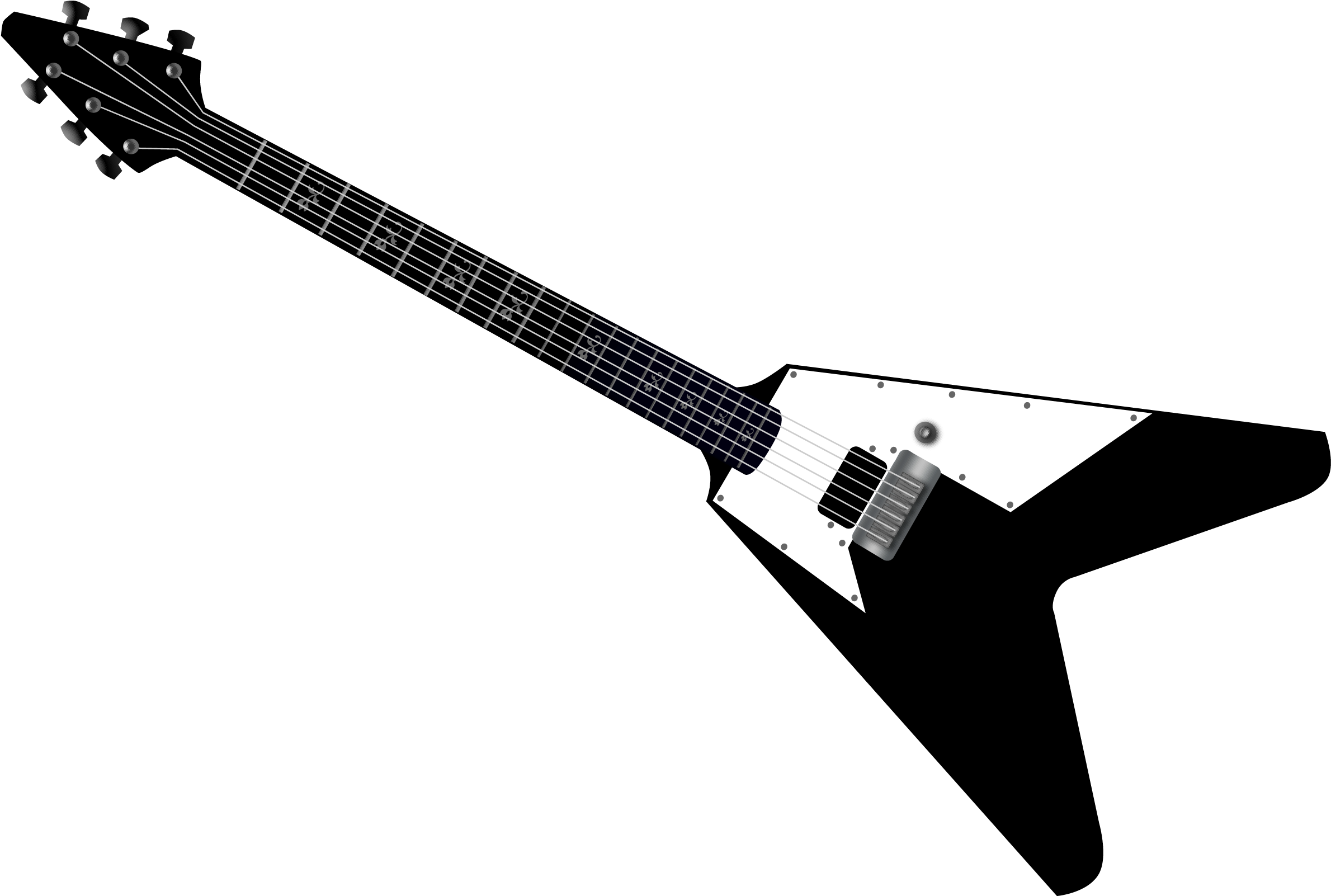Clip Art Royalty Free Library Electric Guitar Bass - Guitar Vector (2652x2098), Png Download
