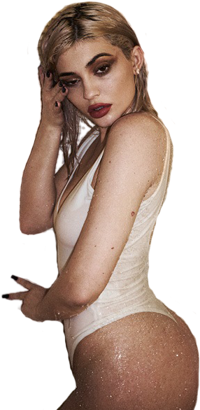 Wet Kylie Jenner Looking Into The Camera Png Image - Transparent Kylie Jenner Png (439x585), Png Download