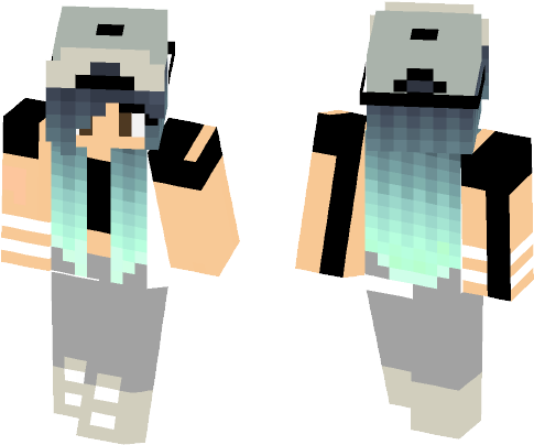 Female Minecraft Skins - Graphic Design (584x497), Png Download