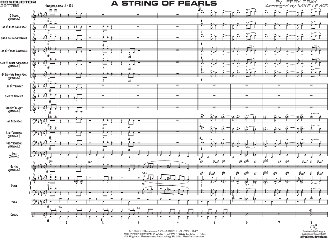 String Of Pearls Thumbnail - String Of Pearls Jerry Gray (1152x864), Png Download