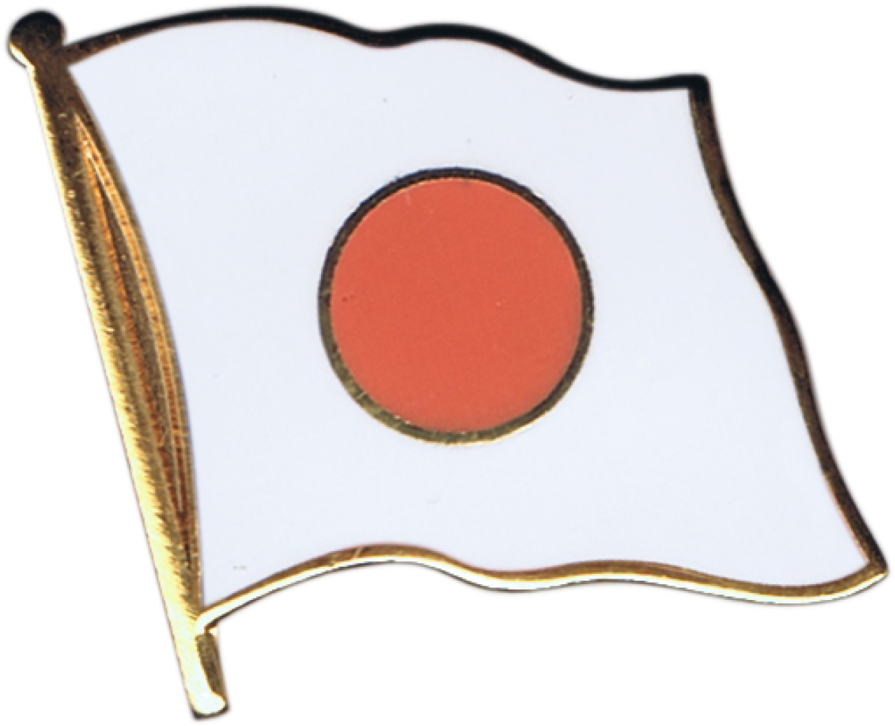 Japan Flag Pin, Badge - Bandiera Giappone Png (1500x1197), Png Download
