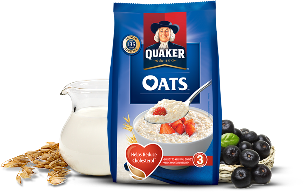 Quaker Classic Oats - Quaker Oats Price 500g (1104x666), Png Download