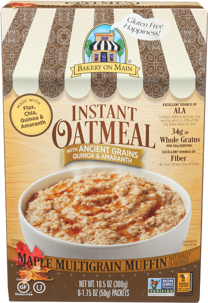 Bakery On Main Maple Multigrain Muffin Flavored Oatmeal - Bakery On Main Strawberry Shortcake Oatmeal (650x650), Png Download