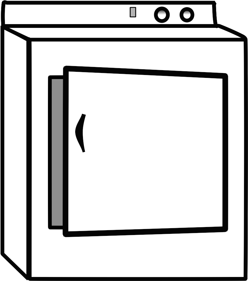 Open Door Clipart Transparent - Clothes Dryer Png Clipart (1440x1080), Png Download