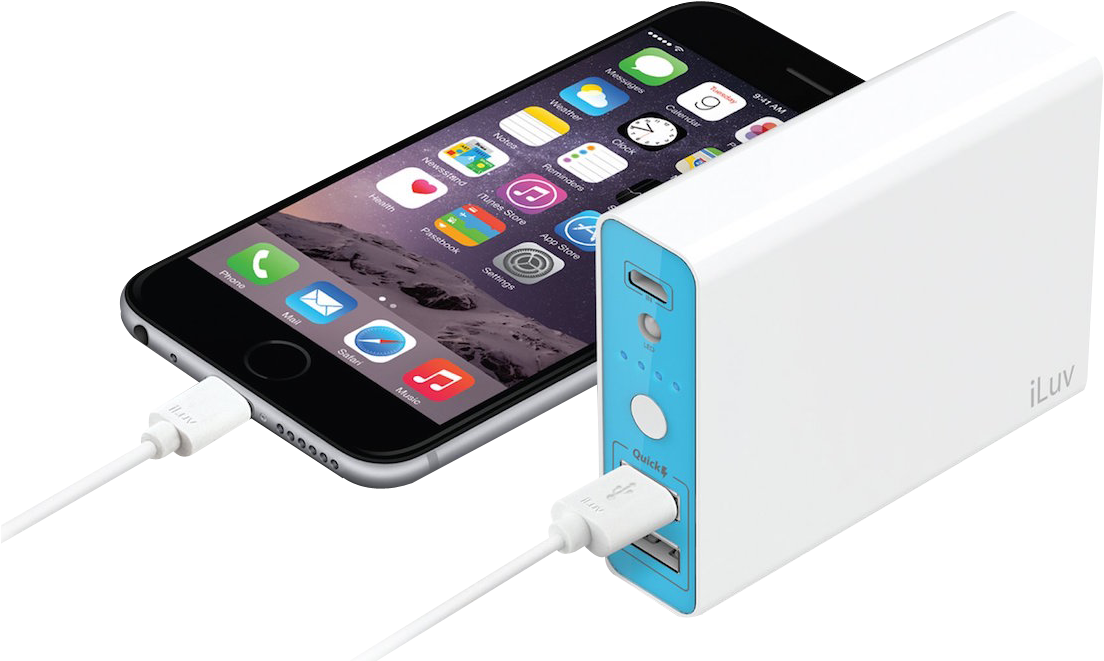 Iphone Power Bank Charger Png Image - Power Bank En Png (1154x698), Png Download
