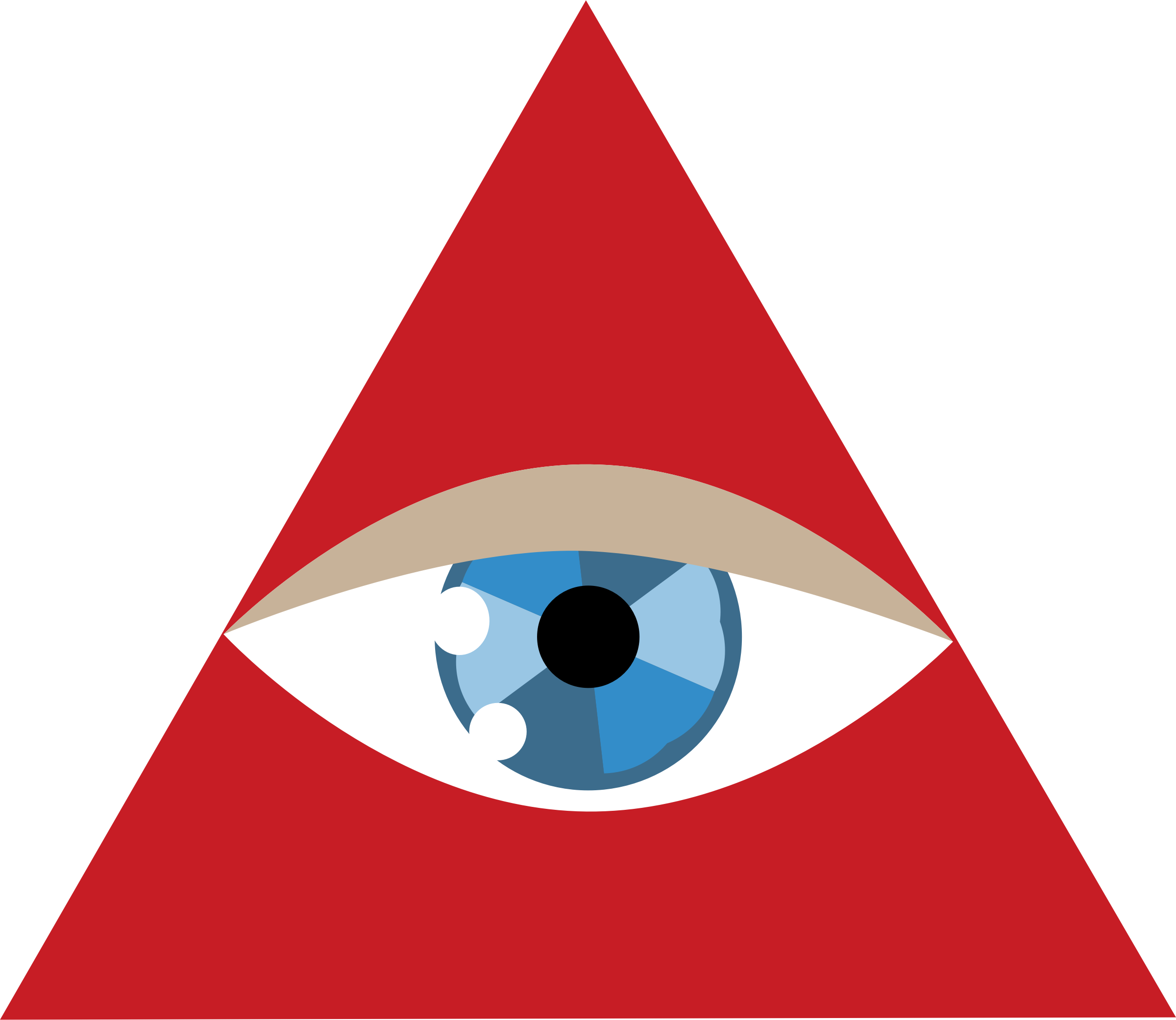 Big Image - Eye In Triangle Women's Tees (2400x2082), Png Download