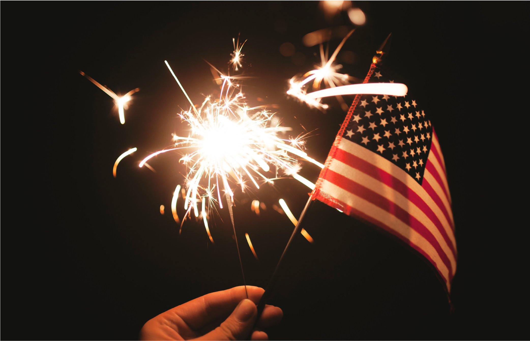50034 Fourth Of July - American Flags Calendar 2017: 16 Month Calendar (2083x2179), Png Download