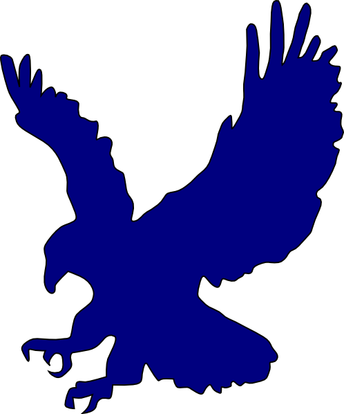 Blue Eagle Clip Art At Clker - Eagle Clip Art (498x598), Png Download