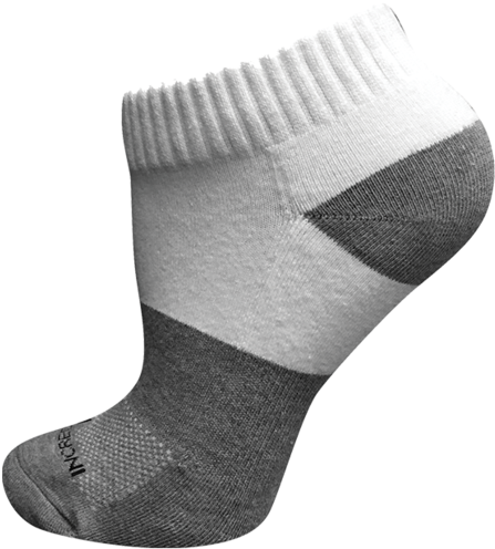 Below Sport Run Sock White A B - Sock (1023x1024), Png Download