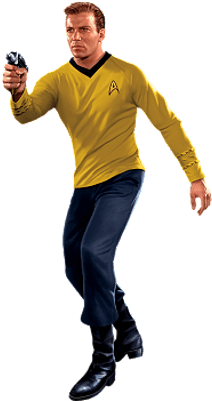 James T - Kirk - Captain Kirk Transparent (400x400), Png Download