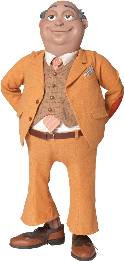 Lazytown Mayor Milford Meanswell 4 - Alcalde De Lazy Town (490x1000), Png Download
