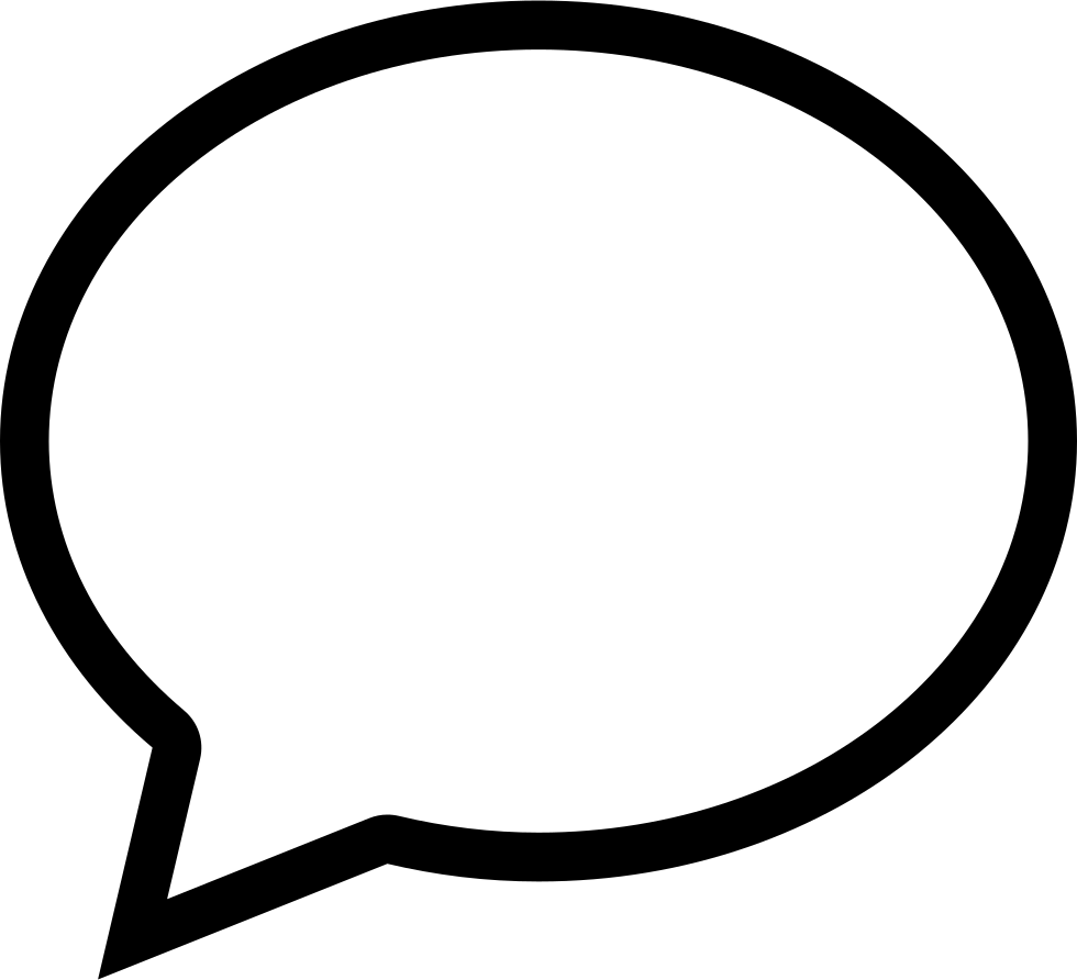 Chat Comments - Speech Bubble Icon Png (980x892), Png Download