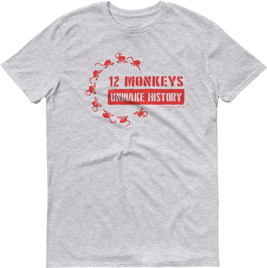 12 Monkeys Unmake History Men's Short Sleeve T-shirt - 12 Monkeys Unmake History Tote Bag As Seen On Syfy (1000x1000), Png Download