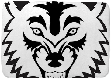 Wolf Face Tattoo (400x400), Png Download