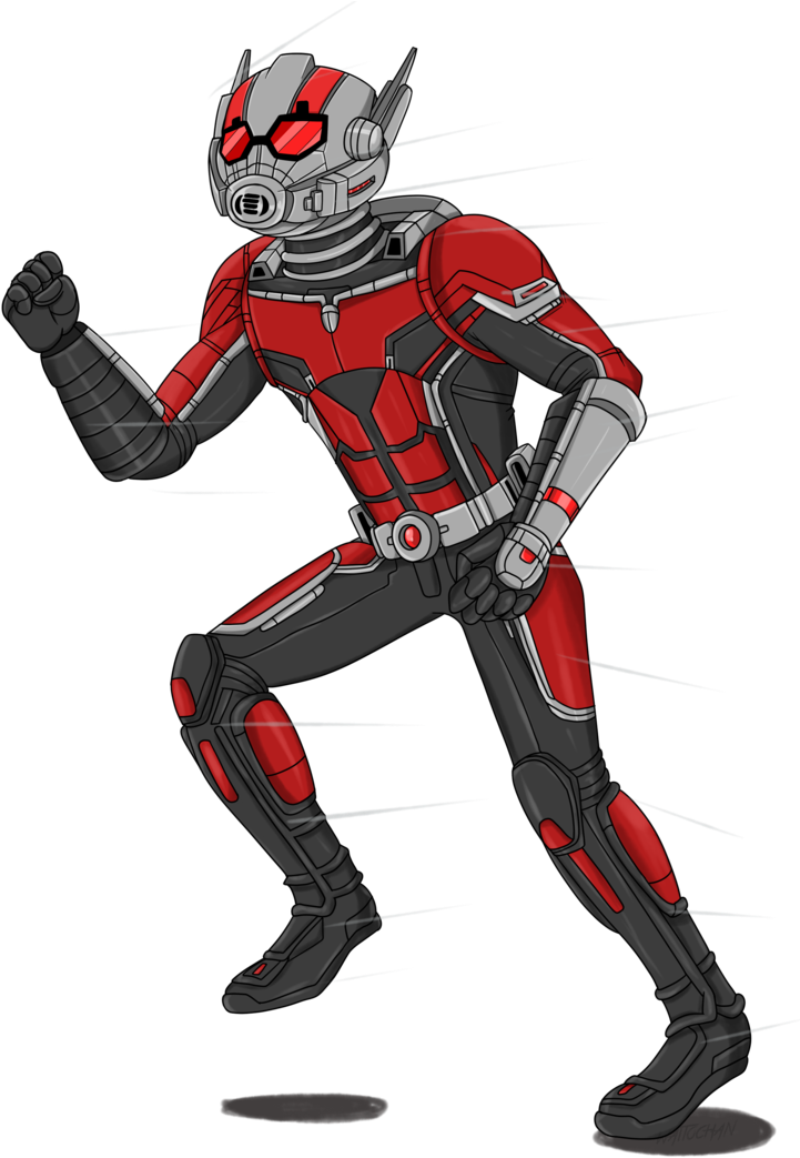 Antman Drawing Deadpool Png Library Download - Ant-man (745x1073), Png Download