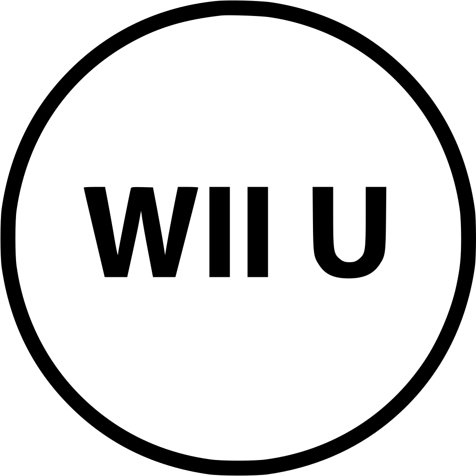 Wii U Nintendo Sign Gaming Video Comments - Wii U Icon Transparant (981x982), Png Download