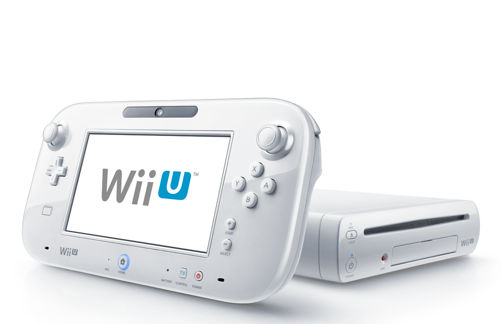 Console - Nintendo Wii U Basic Set - 8 Gb - White (1000x1000), Png Download