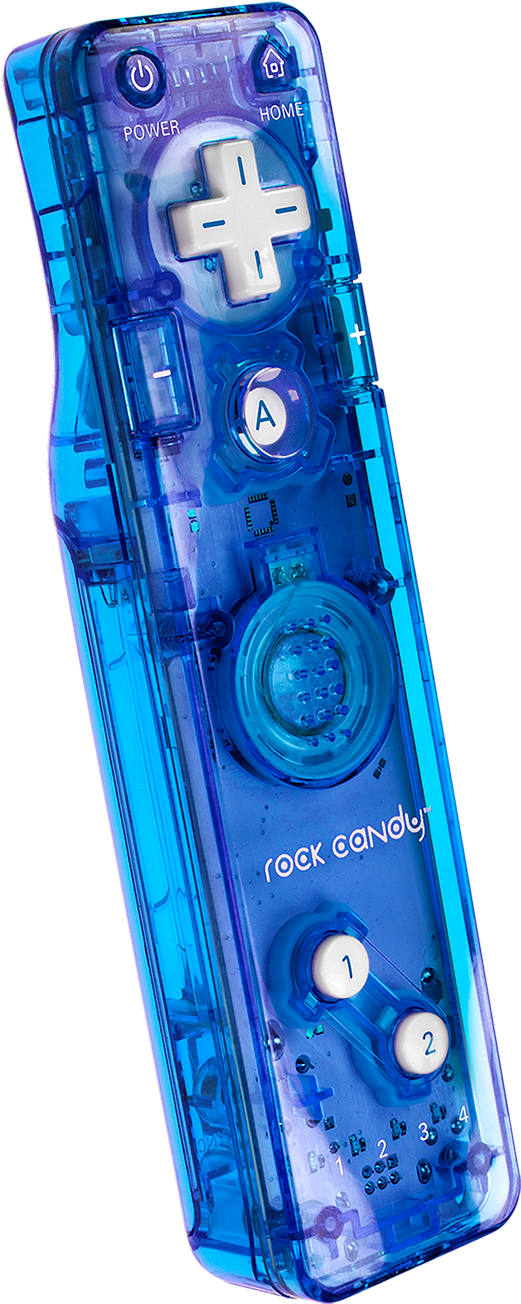Pdp Rock Candy Wii/wii U Gesture Controller, Blueberry - Rock Candy Wii (1500x1500), Png Download