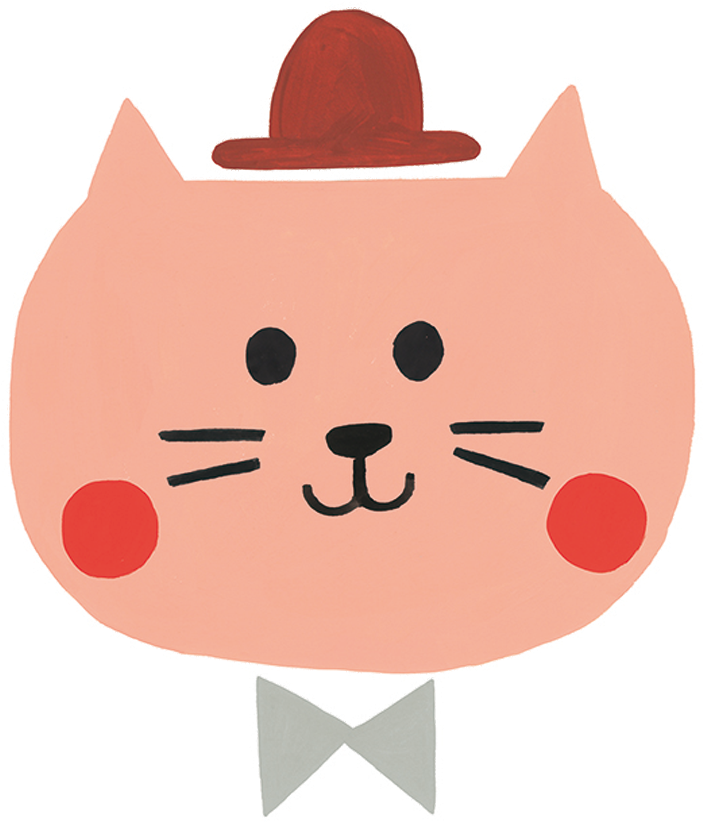 Cat-tattoo - Cartoon (1000x1000), Png Download