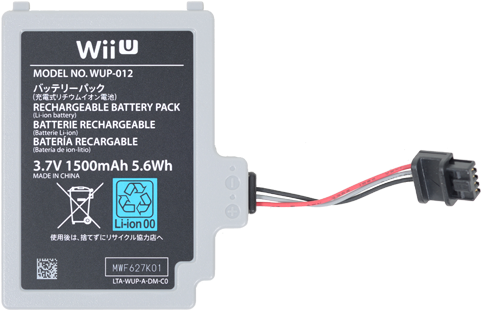Wii U Gamepad - Wii U Battery Connection (480x320), Png Download