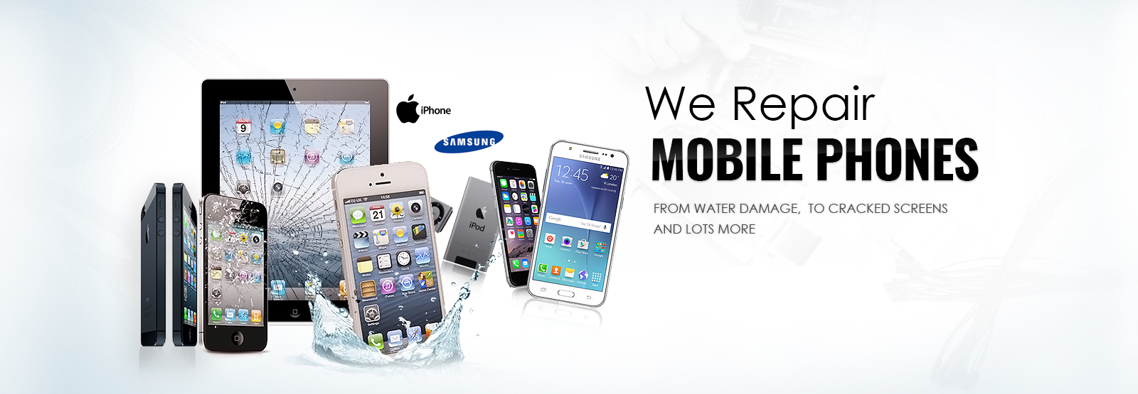 Image Result For Just Cell Phone Service - We Repair Mobile Phones (1600x555), Png Download