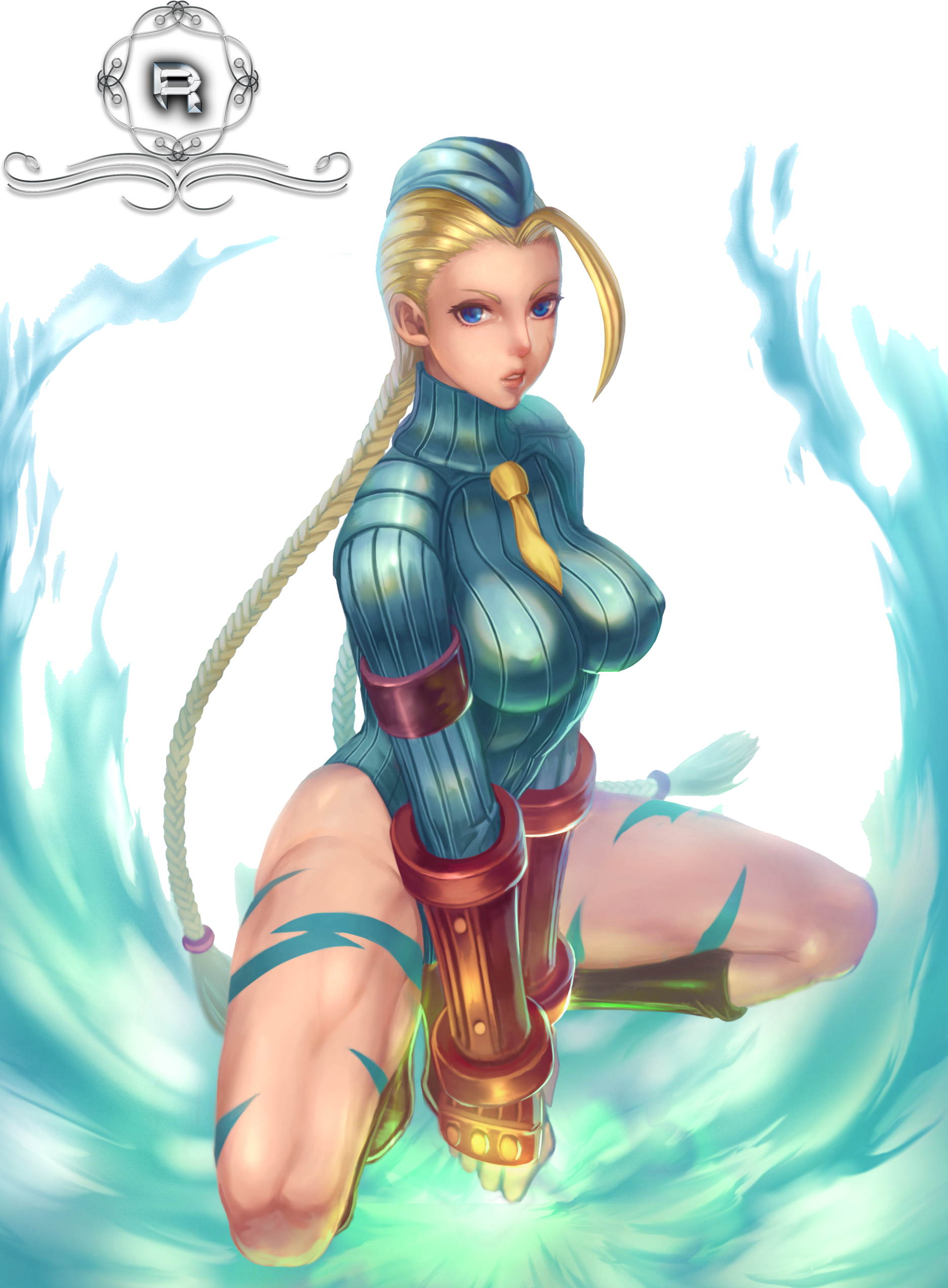 [street Fighter Render] - Street Fighter Cammy Blue (1872x2544), Png Download