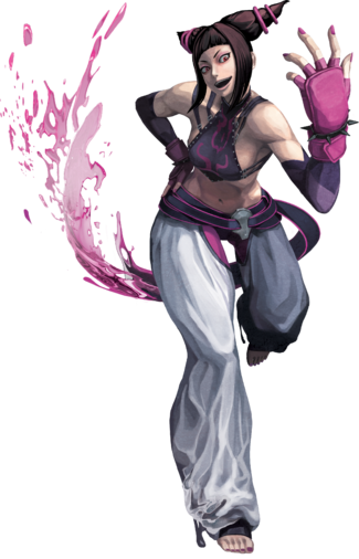 Juri Han Is A Character From Street Fighter - Street Fighter Characters Women (325x506), Png Download