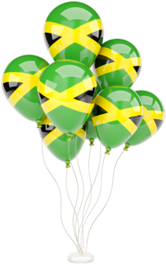 Illustration Of Flag Of Jamaica - Saudi Flag Balloon Png (640x480), Png Download