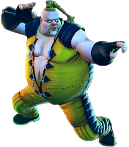 Ripped Street Fighter Characters (542x618), Png Download