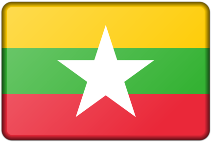 Burma Flag Of Myanmar National Flag Flag Of Shan State - Flag Of Myanmar (510x340), Png Download