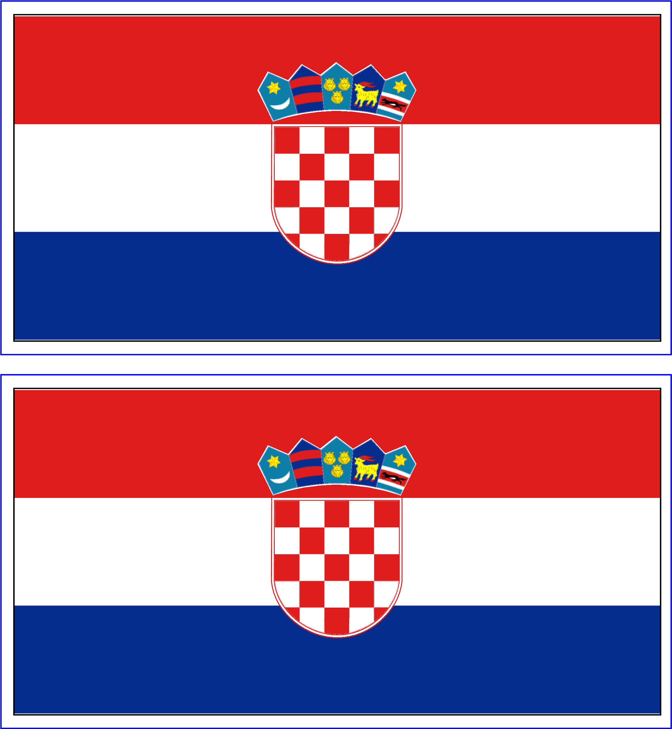 Croatia Flag - Croatian Flag Easy Draw (2480x3508), Png Download