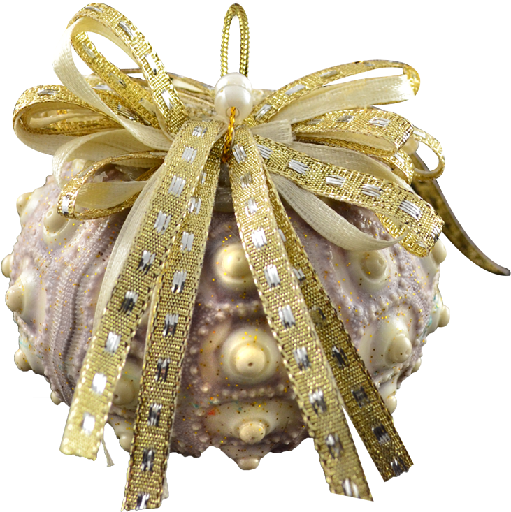 Sputnik Sea Urchin Christmas Holidays Ornament - Brass (1100x1100), Png Download