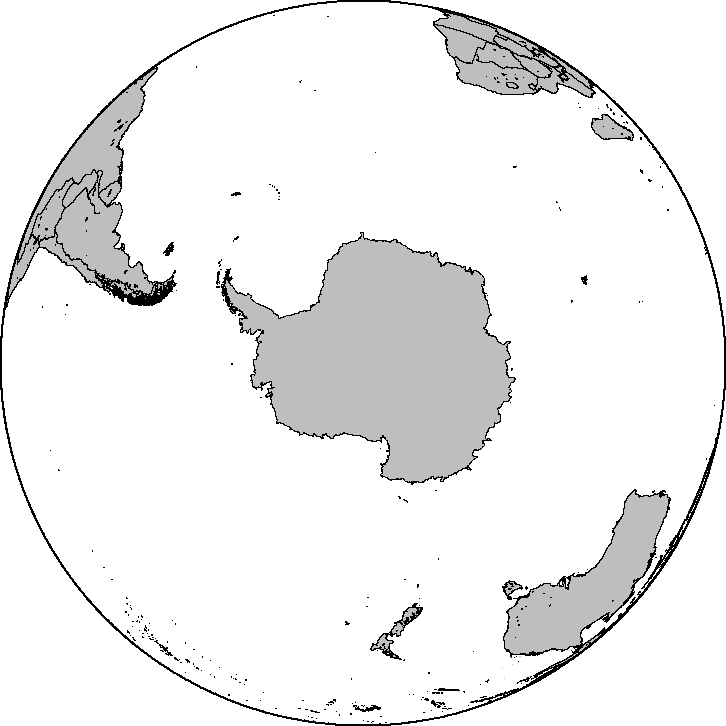 Blankmap Ao 090s South Pole - South Pole Png (600x600), Png Download