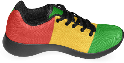 Rastafari Flag Colored Stripes Women's Running Shoes - Shoe (500x500), Png Download