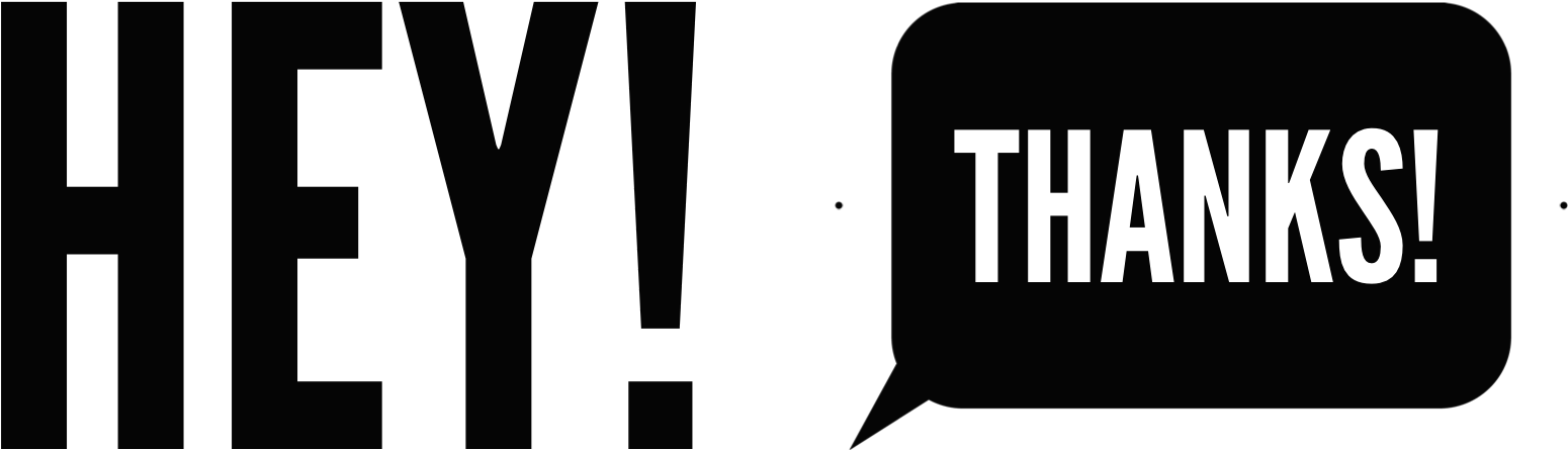 Hey Thanks - Someone Saying Hey (1813x831), Png Download