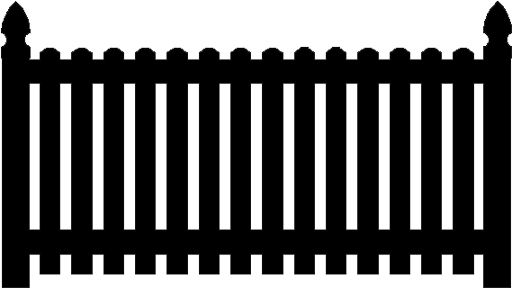 Beard Png - Black Metal Picket Fence (602x338), Png Download