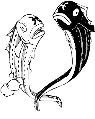 Pisces Drawing - Pisces Fairy Tail Manga Cap (334x444), Png Download