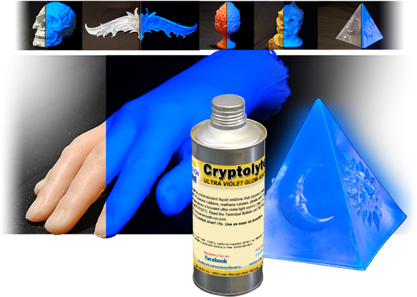 Plastics Or Foams To Glow A Bright Blue Under A Focused - Pigment (600x459), Png Download