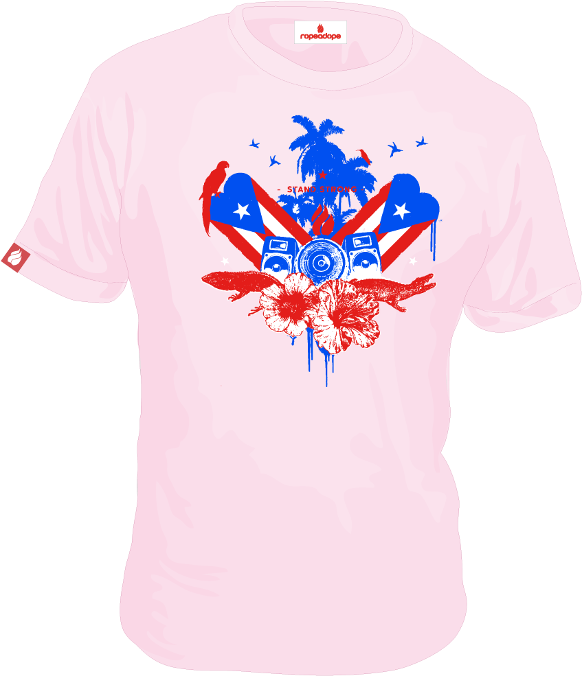 Puerto Rico Tee (1000x1164), Png Download
