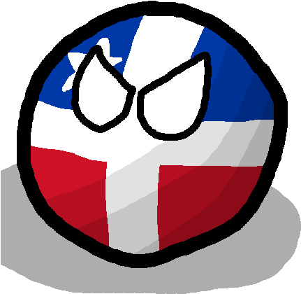 Laresball - Puerto Rican Empire Polandball (450x450), Png Download