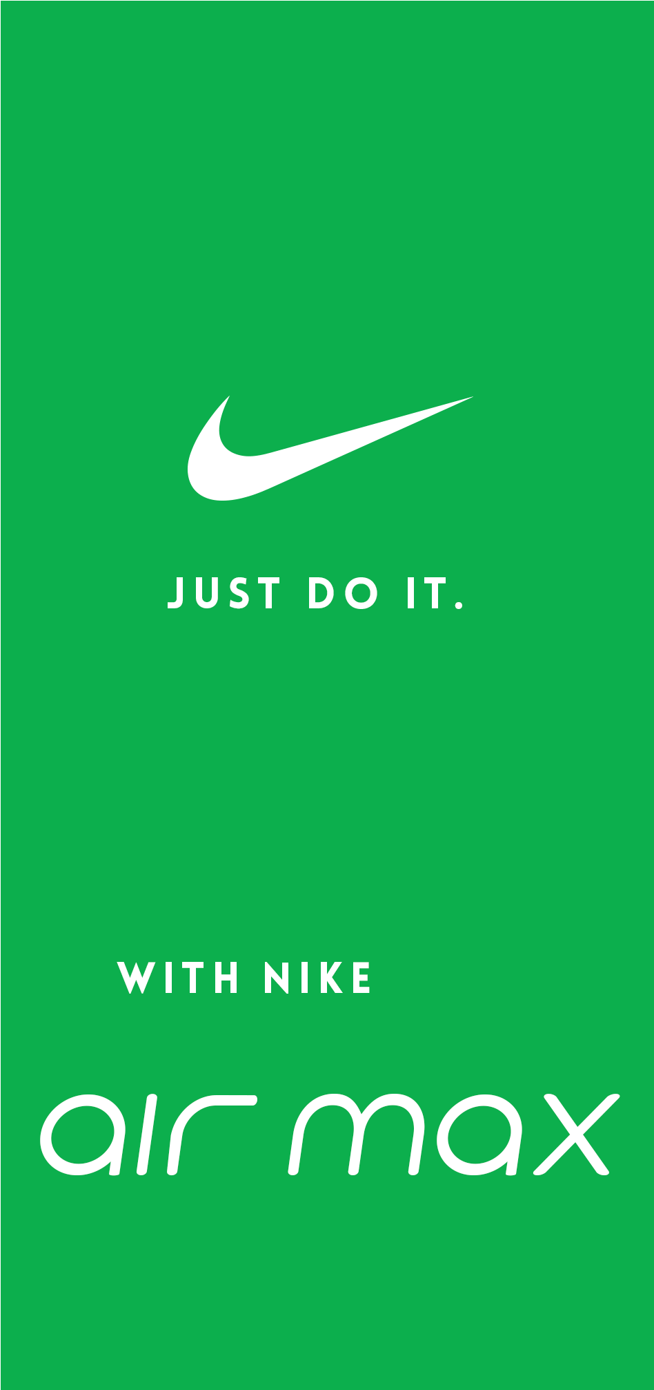 Nike Air Max Ad - Sign (4000x2094), Png Download